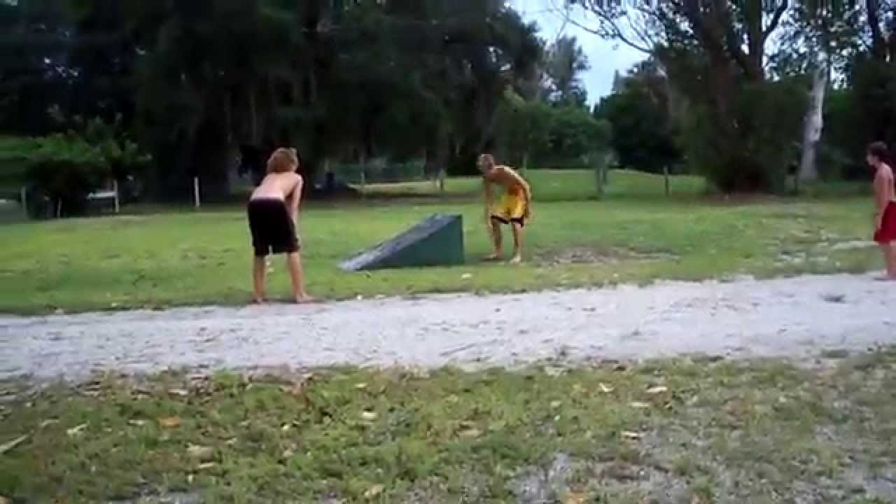 Travis Bradley Syd backflips off of stuff