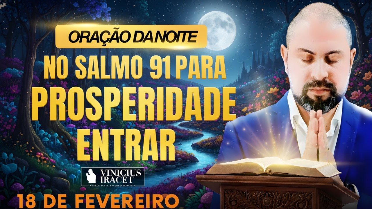 ORAÇÃO DA NOITE DE HOJE- 18 DE FEVEREIRO- SALMO 91 PARA PROSPERIDADE ENTRAR NO LAR- Vinicius Iracet_