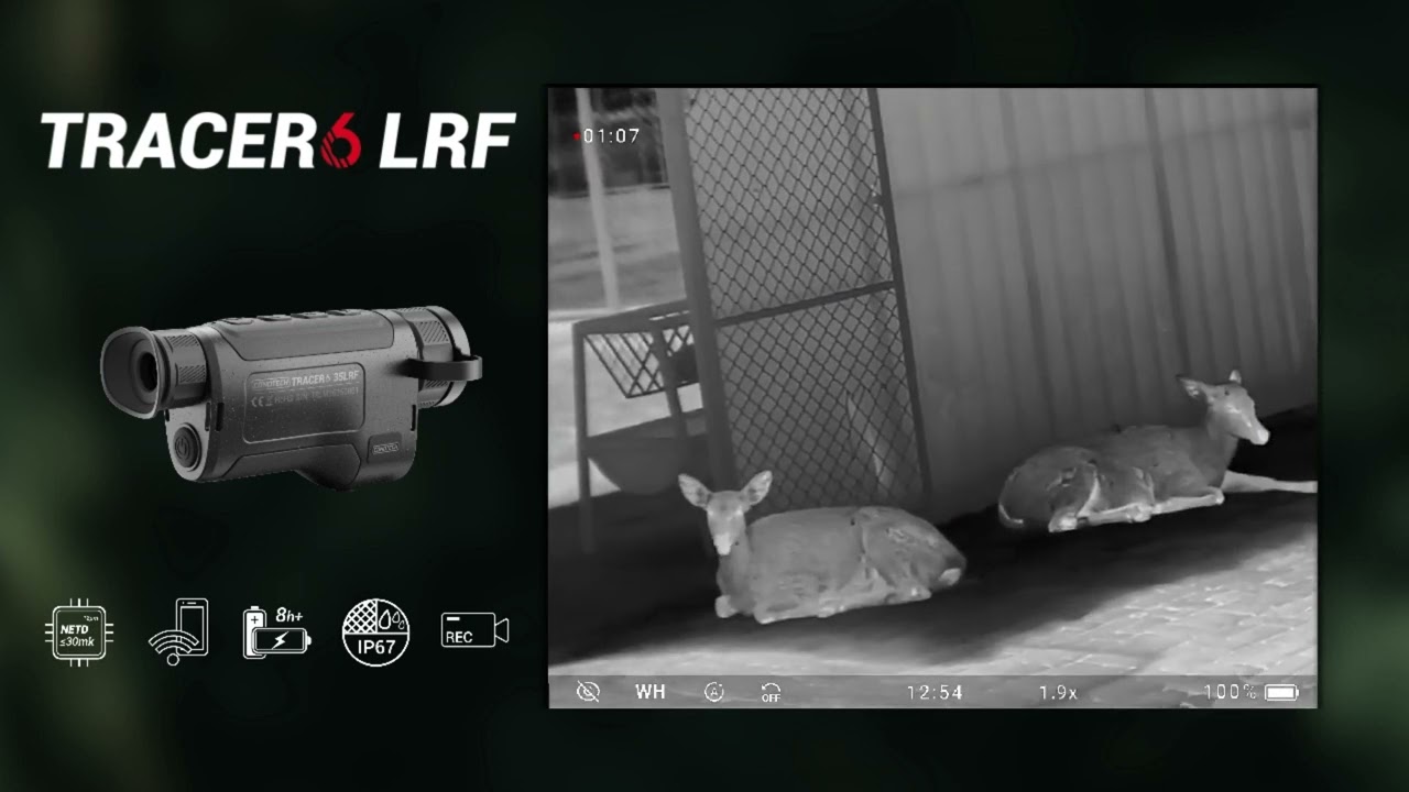 Thermal monocular with laser range finder - Tracer with 640*512 thermal image sensor