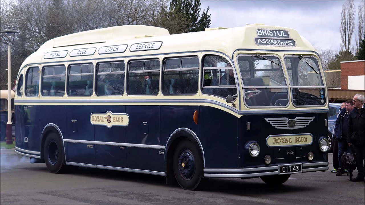(28/3/2016) Double declutching - Royal Blue 2200 Bristol LS6G OTT43 - Wythall Easter Monday