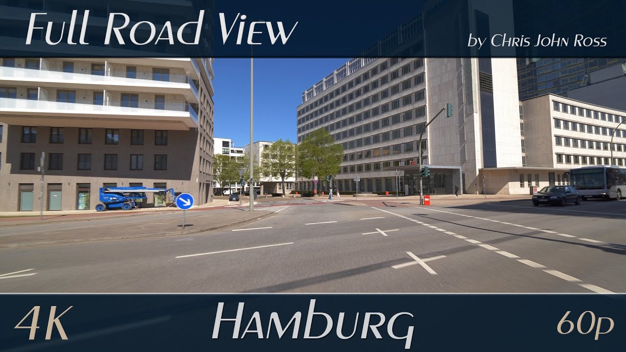 Hamburg, Germany: Hammerbrook, St. Georg - Hammerbrookstraße, Steindamm, Lübeckertordamm -  4K UHD