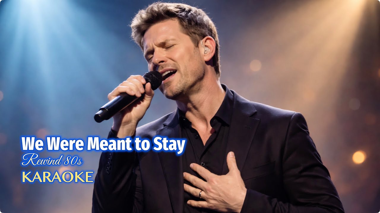 KARAOKE | 🎸 We Were Meant to Stay - Official Lyric Video (80s Power Ballad & Emotional Rock) 🎤🔥