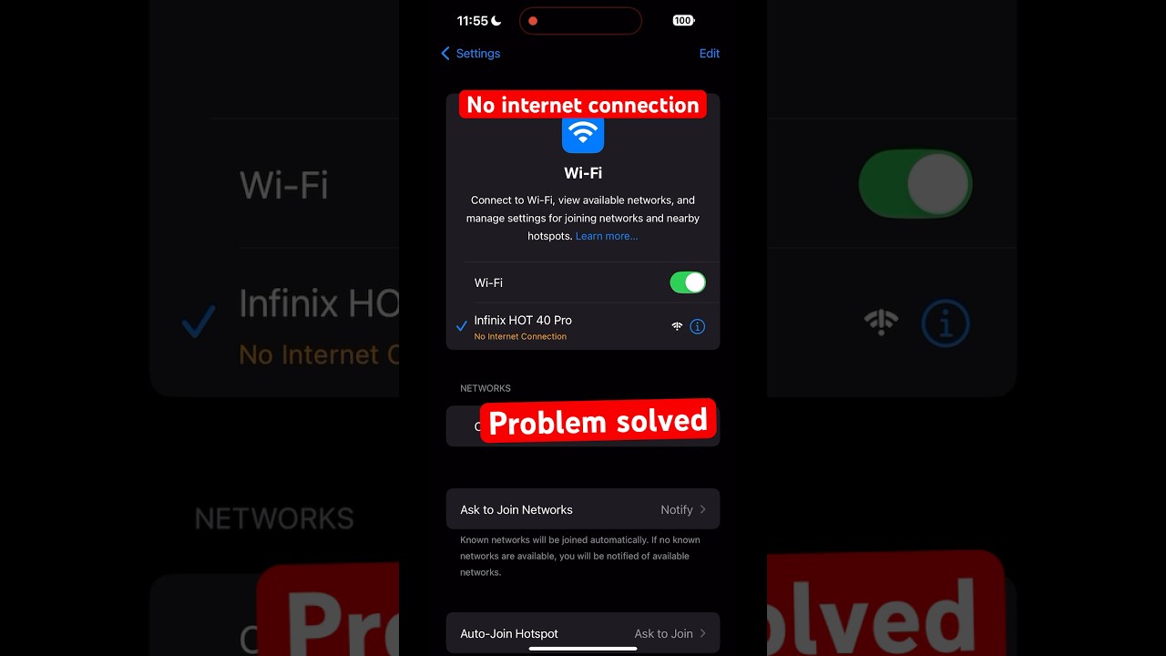 No internet connection in iPhone problem solved | iPhone Wi-Fi problem #techwithsohail