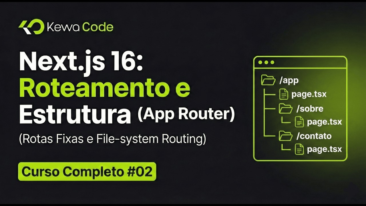Roteamento no Next.js 16 (File-system Routing) | Curso Completo #02