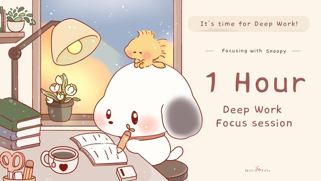 📚✨  1 Hour flexible Focus timer | Relax and rewind | Study with Snoop + Lofi vibes| Deep Focus 🎧