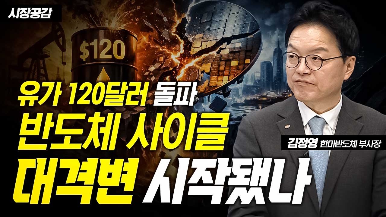 유가 120달러 돌파! 반도체 사이클, 대격변 시작됐나 / 김정영 한미반도체 부사장