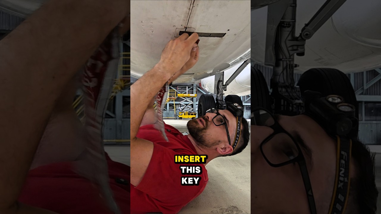 You need the key to open Aircraft engine
