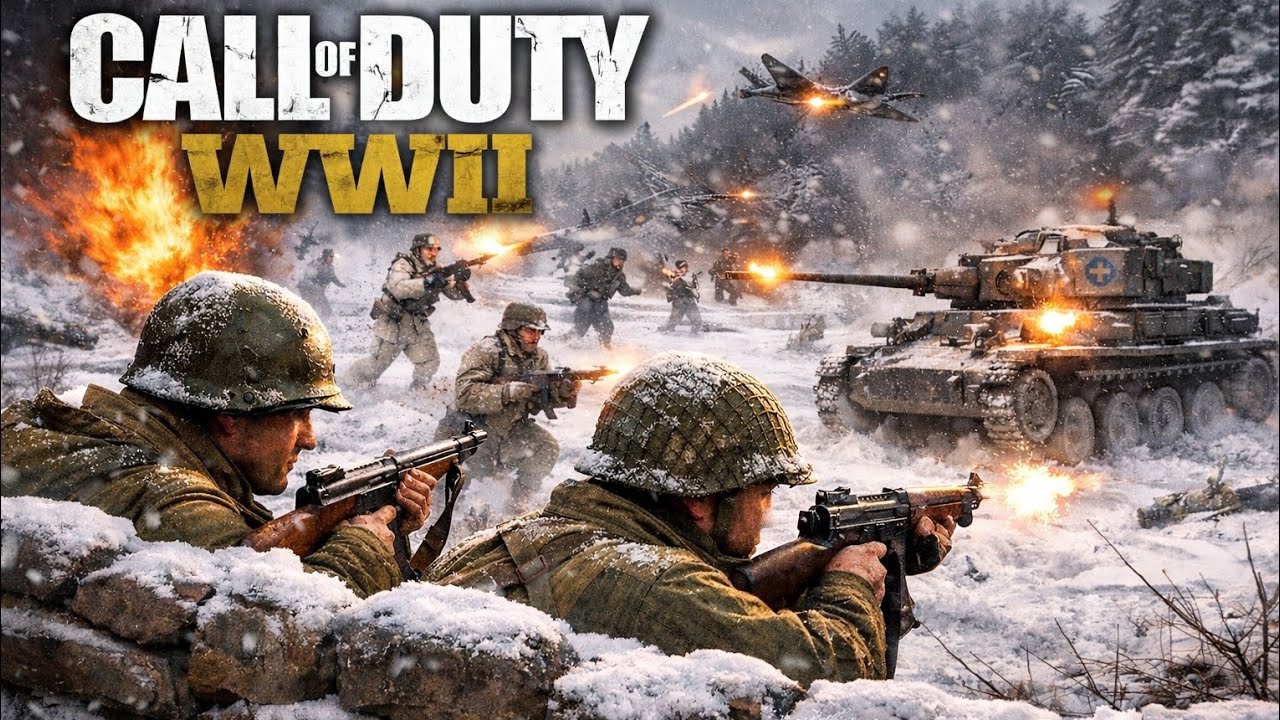 SOBREVIVEMOS A UM ATAQUE INIMIGO NO DIA DE NATAL. Gameplay imersiva call of duty ww2 #parte9 