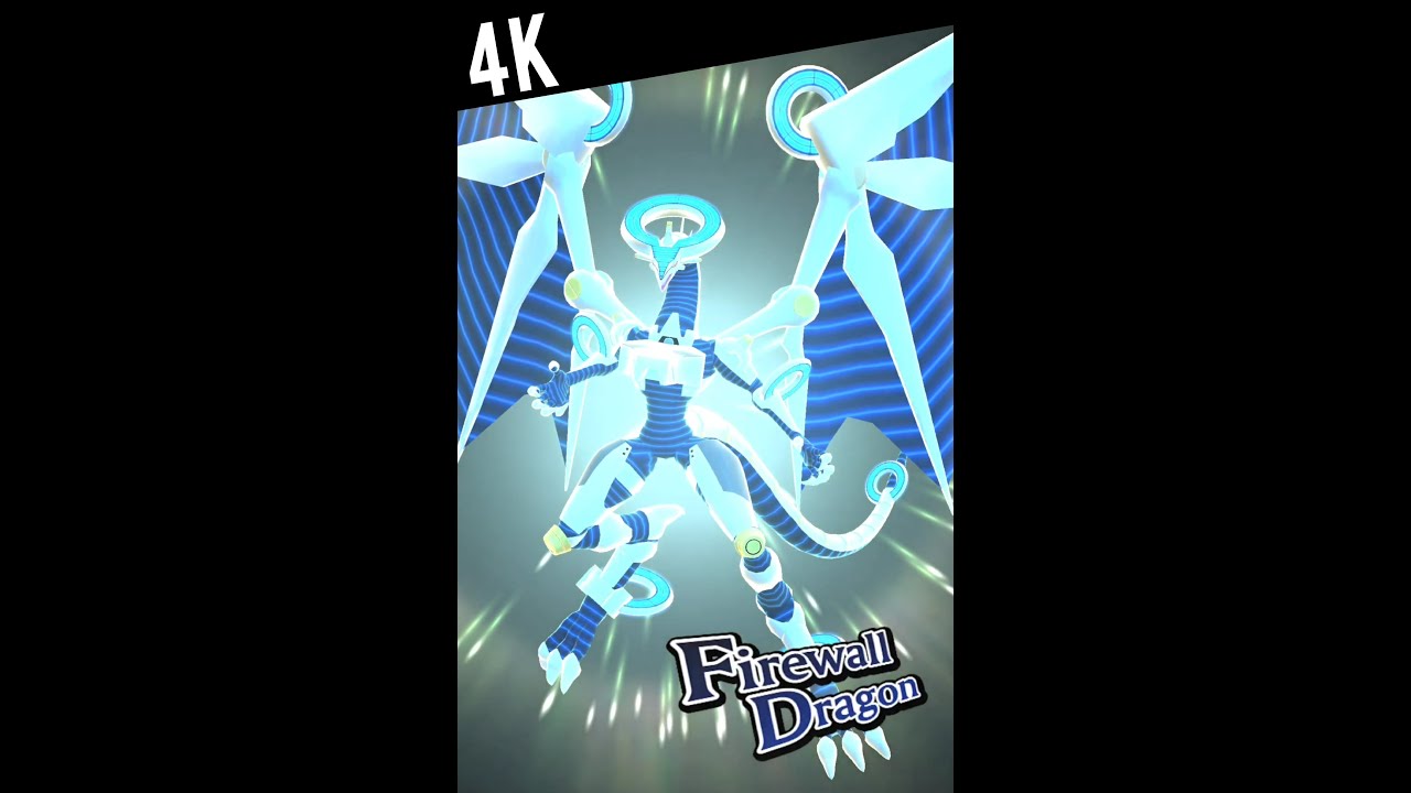 Yugioh Duel Links - Hidden Animation! Firewall Dragon [4K]