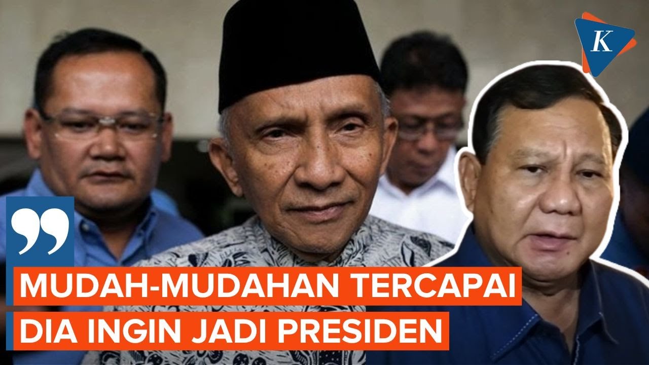 Dukung Anies Capres, Amien Rais Doakan Prabowo Jadi Presiden