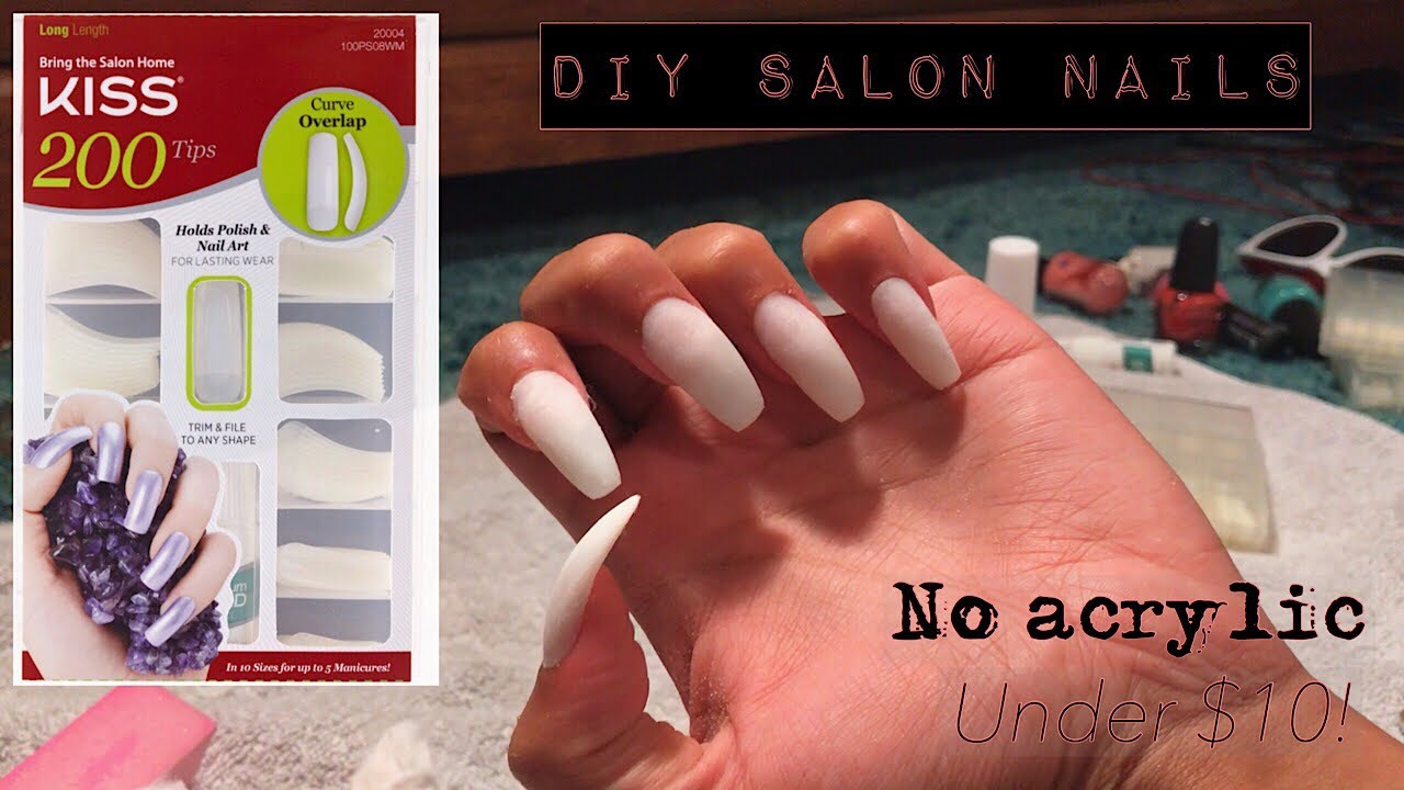 DIY Salon Nails under $10!! || KISS Full Cover Nail kit | C’est La Tee