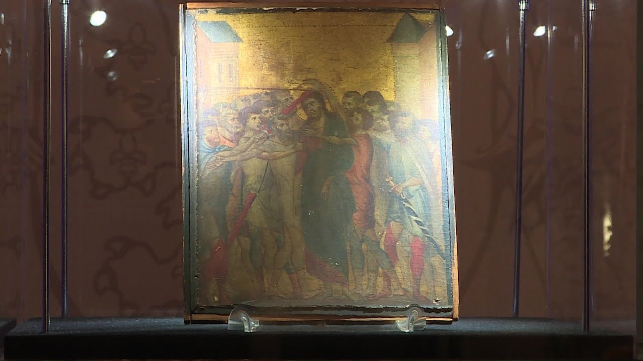 Présentation de l'oeuvre retrouvée de Cimabue