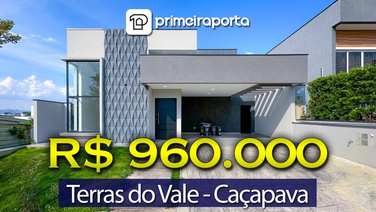 Terras do Vale, Caçapava - Casa Térrea totalmente integrada e com 3 quartos, ótimo custo benefício!