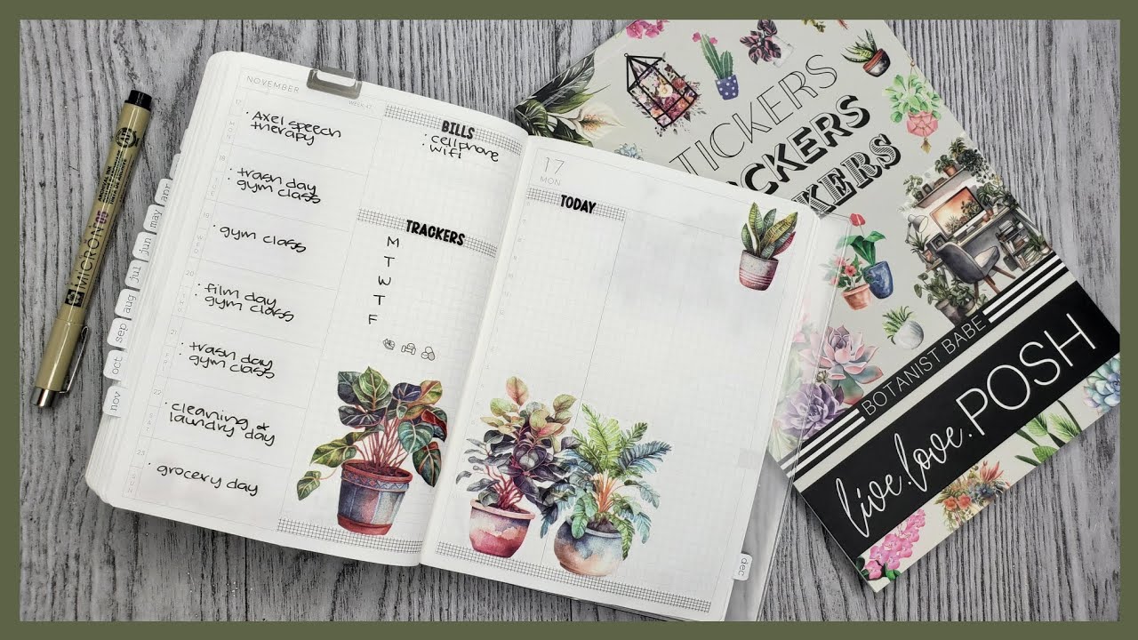 Plan With Me | Live Love Posh: Botanist Babe | Aura Estelle B6 Classic Daily