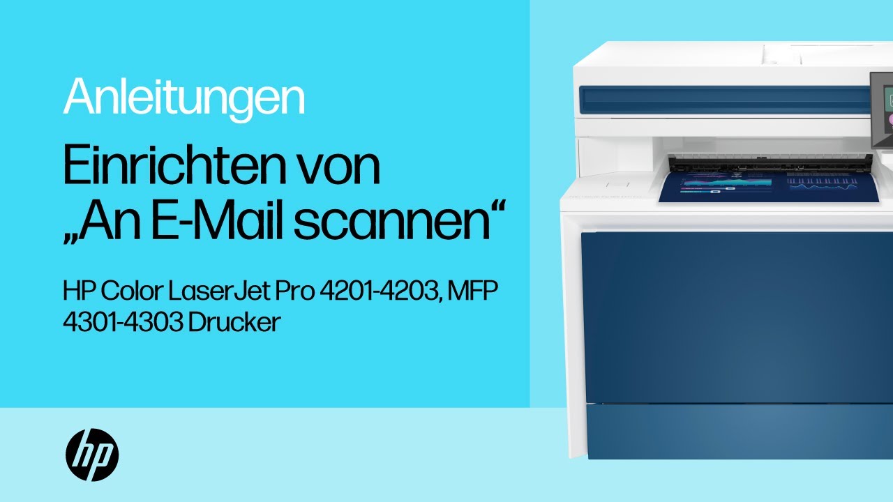 Einrichten von „An E-Mail scannen“ auf HP Color LaserJet Pro-Druckern | HP Support
