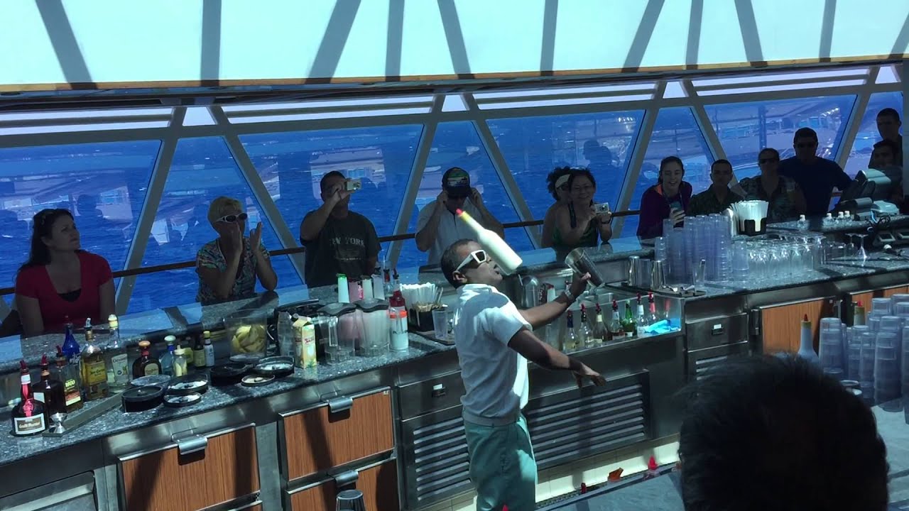 Bartender show on Princess Cruises - Royal Princess