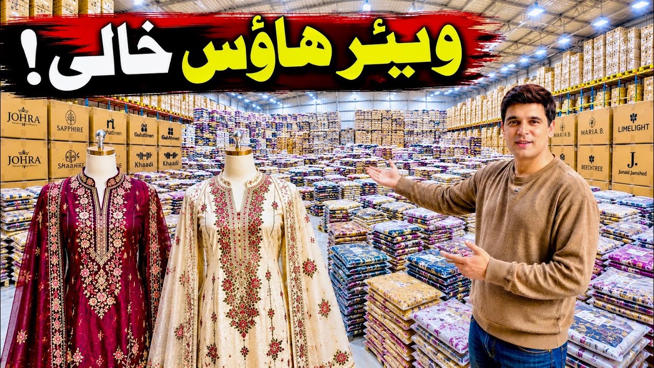 Clearance Sale on Bareeze, khaadi, Sapphire Lawn Branded Suit wholesale market | Faisalabad market