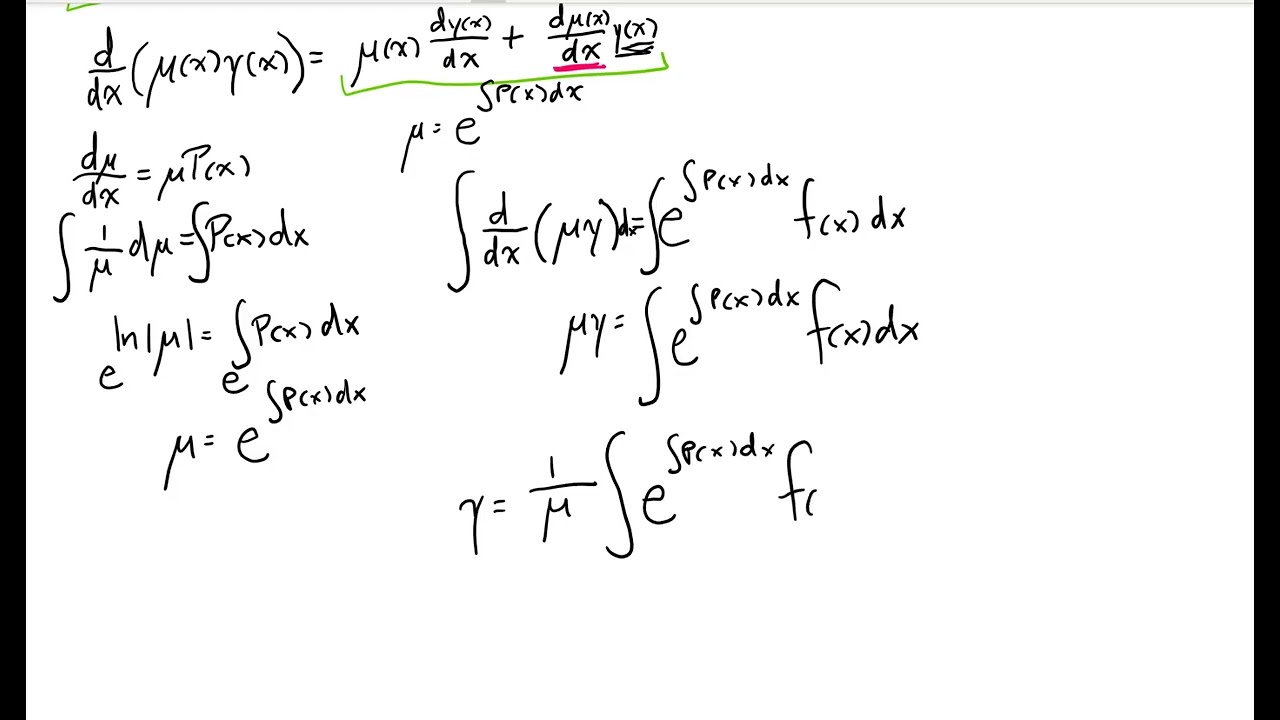 Differential Equations - Linear Equations
