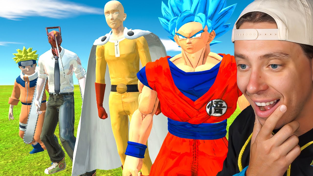 Goku vs Saitama vs Chainsawman vs Naruto in ARBS (WHO IS KING?)