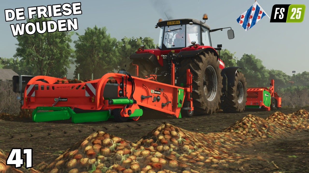 Voor Het Eerst Uien Oogsten Op Deze Map | De Friese Wouden #41 | FS25