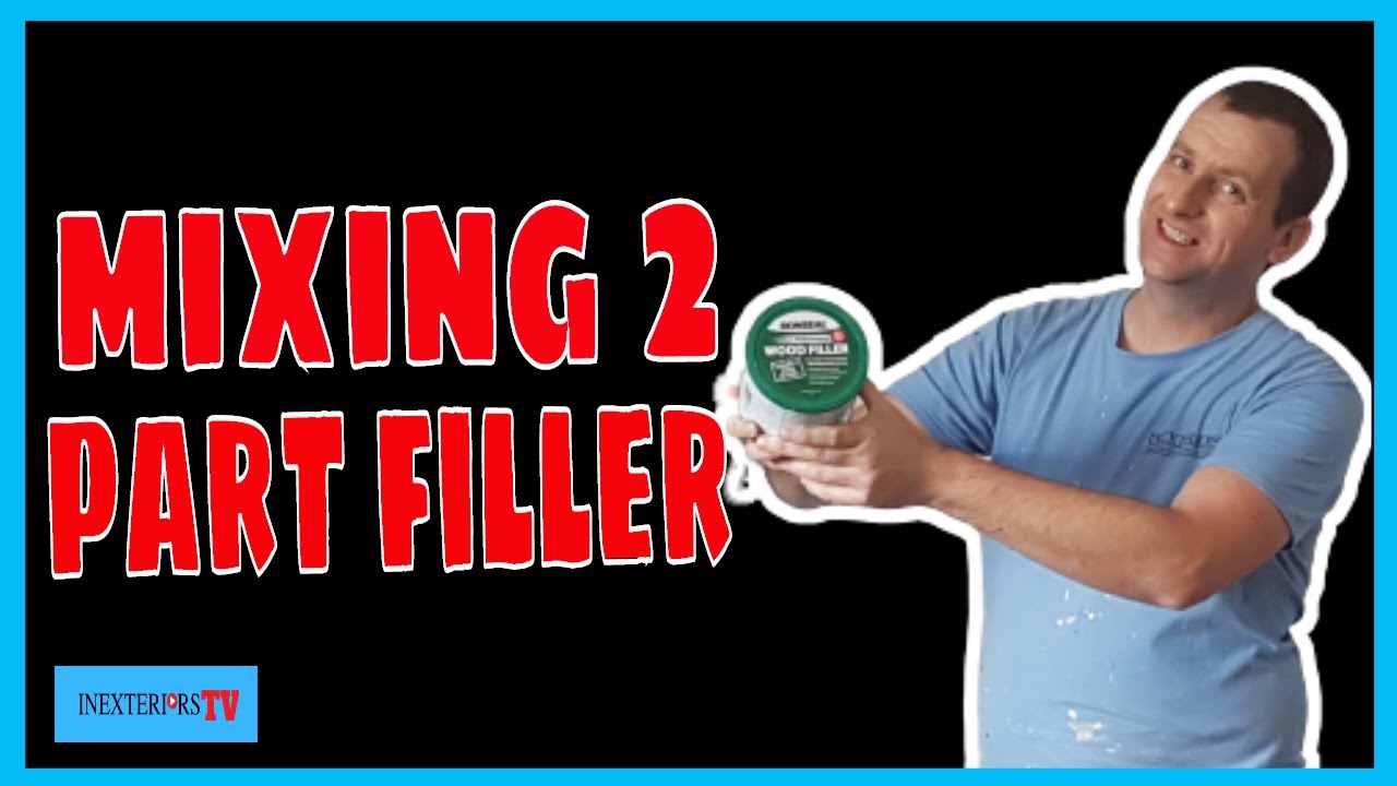 How to mix 2 part filler. Ronseal wood filler.