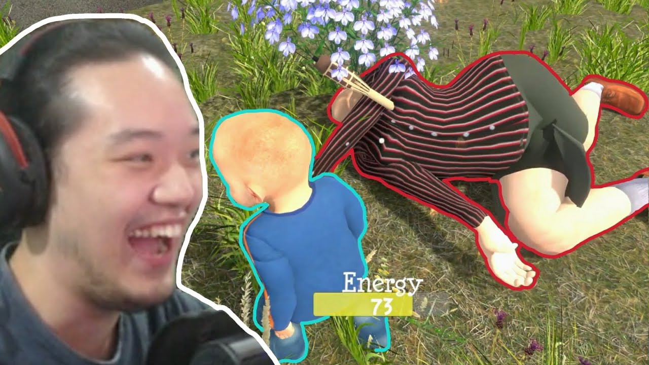 超爆笑孙子虐待阿婆游戏， @LaBee蠟筆  被我玩虐了！- Granny Simulator