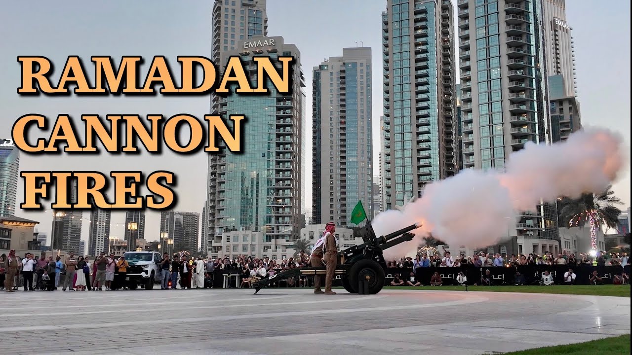 Dubai Iftar At Burj Park | Ramadan 2026 Cannon Firing Downtown Dubai , Dubai Mall Walking tour in 4K