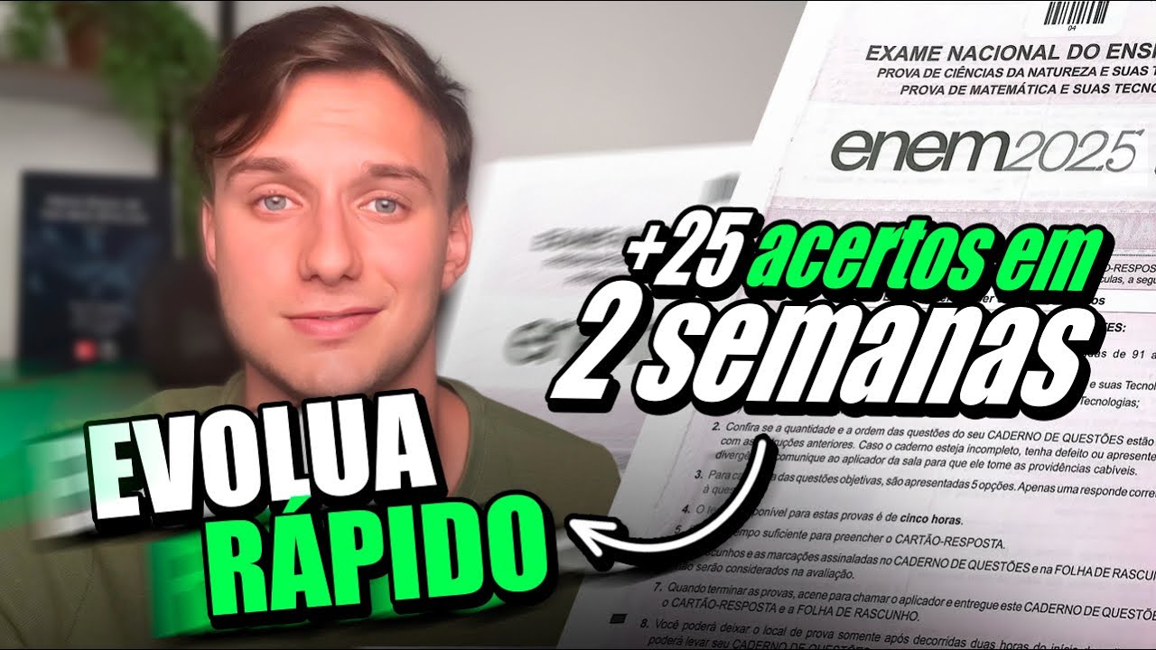 🚨 60 DIAS ENEM: O ESTUDO POR PROVAS ANTERIORES (evolua rápido)