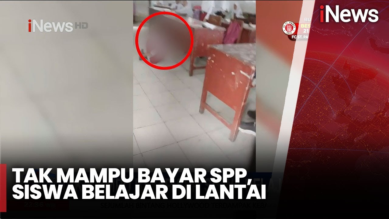Tak Mampu Bayar SPP, Siswa Belajar di Lantai - iNews Malam 10/01 Segmen 02