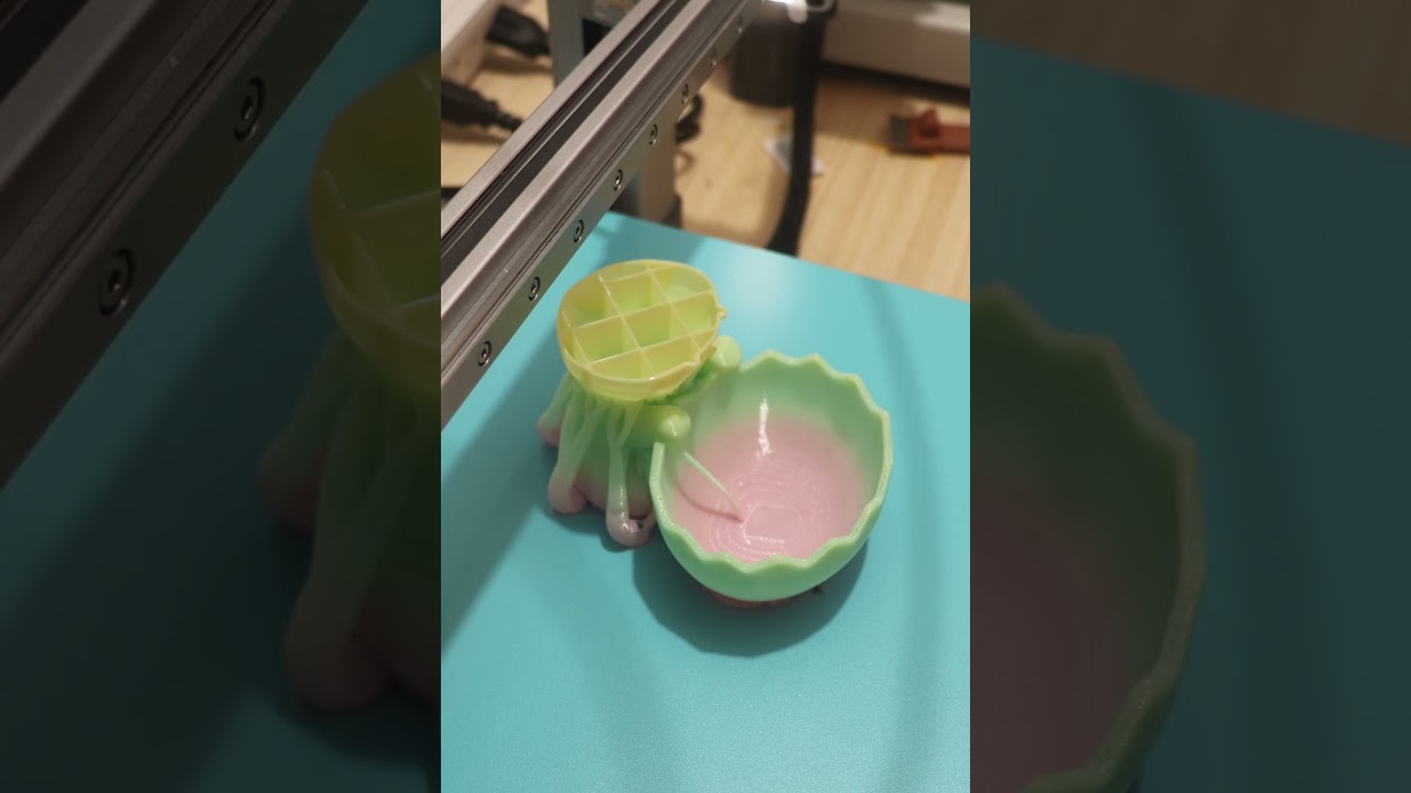 3D Print Timelapse: Easter Bunny Bowl 🐰🥣 | Cute Easter Decor (Bambu Lab P2S/A1 Combo)