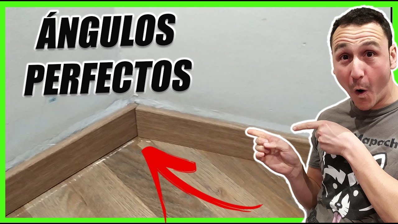 👍Como colocar Zocalo o Rodapie Muy Fácil😁 (Truco Ángulos Perfectos)