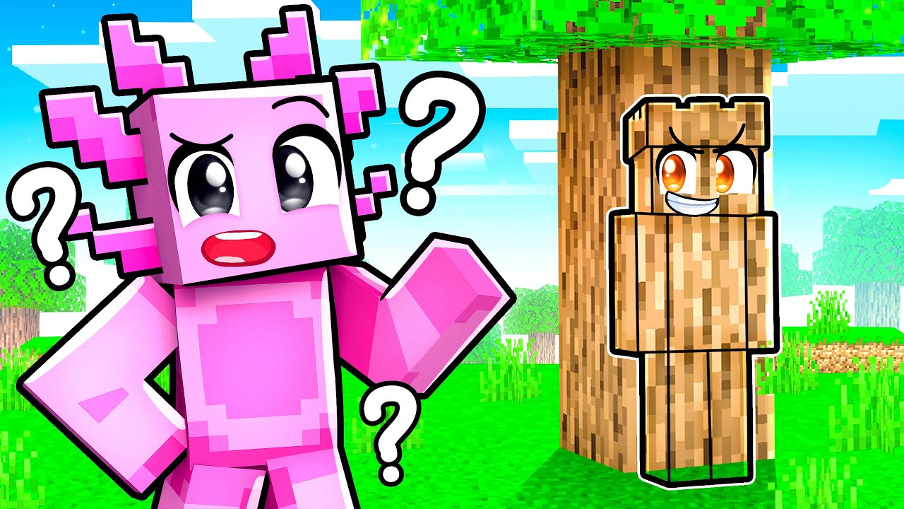 Trolling My Friends in Hide & Seek! (Minecraft)