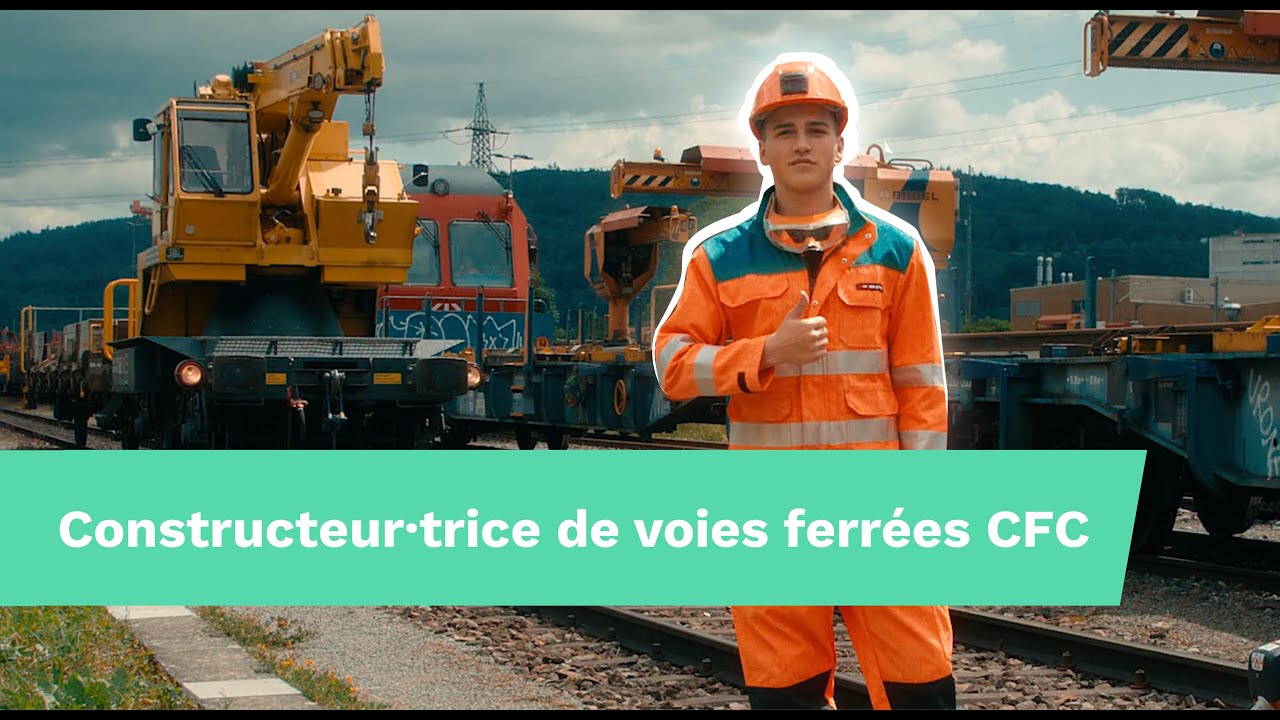 Apprentissage de constructeur·trice de voies ferrées CFC