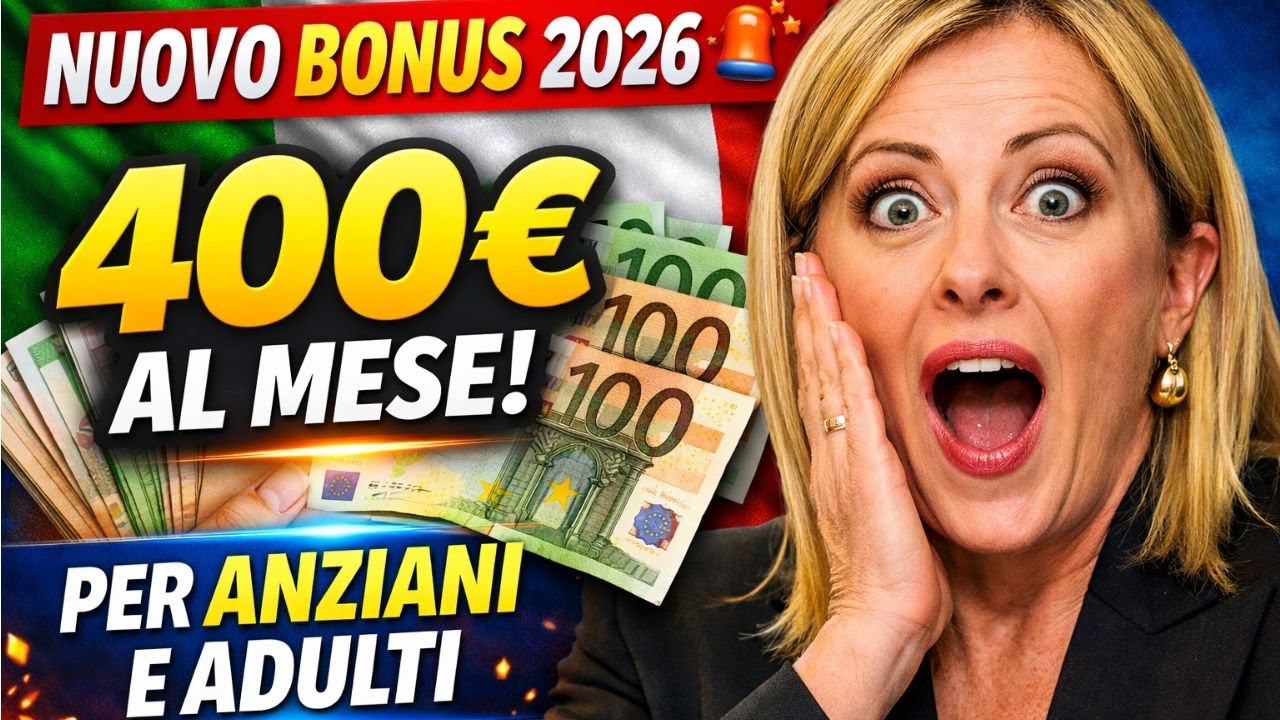 30 MINUTI FA! NUOVO BONUS 2026 🚨 400€ al mese per assistere adulti e anziani: requisiti e domanda