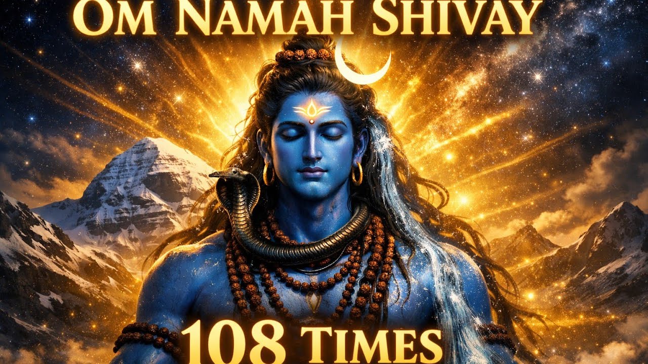 Om Namah Shivay Non Stop 108 Times | Powerful Shiva Mantra 🌼| Deep Meditation & Healing Vibes🏵️
