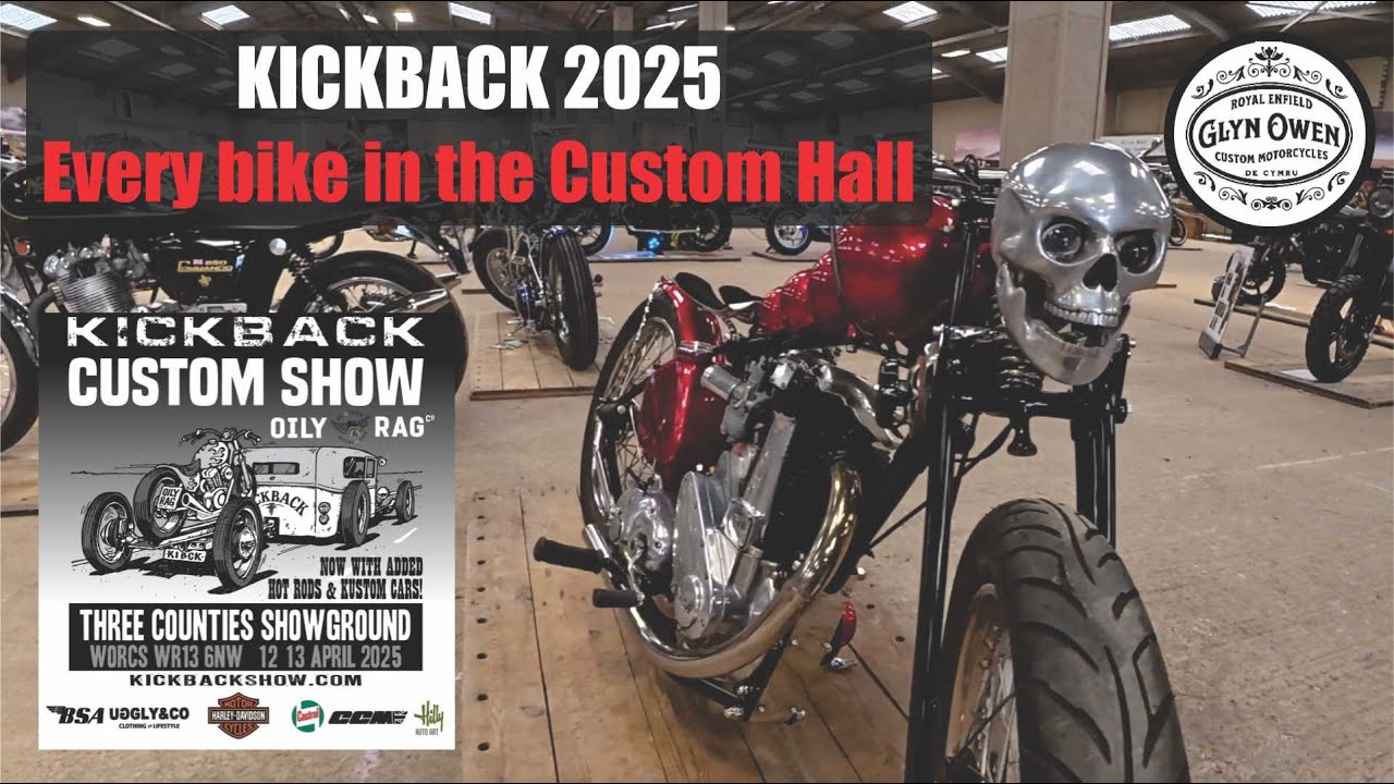 Kickback Custom Motorcycle Show 2025 Part 1 - All the bikes in the CUSTOM Hall