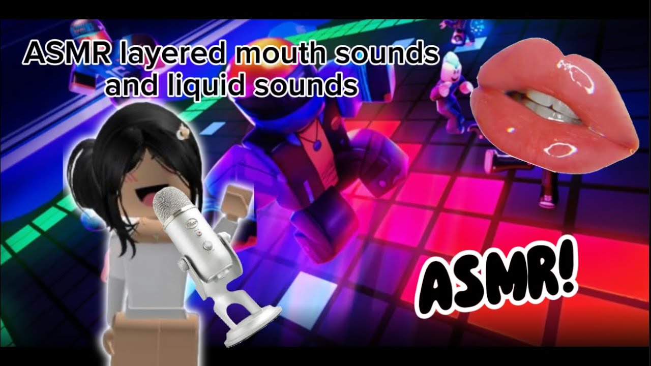 ASMR colour escape ~mouth sounds and liquid sounds layered~