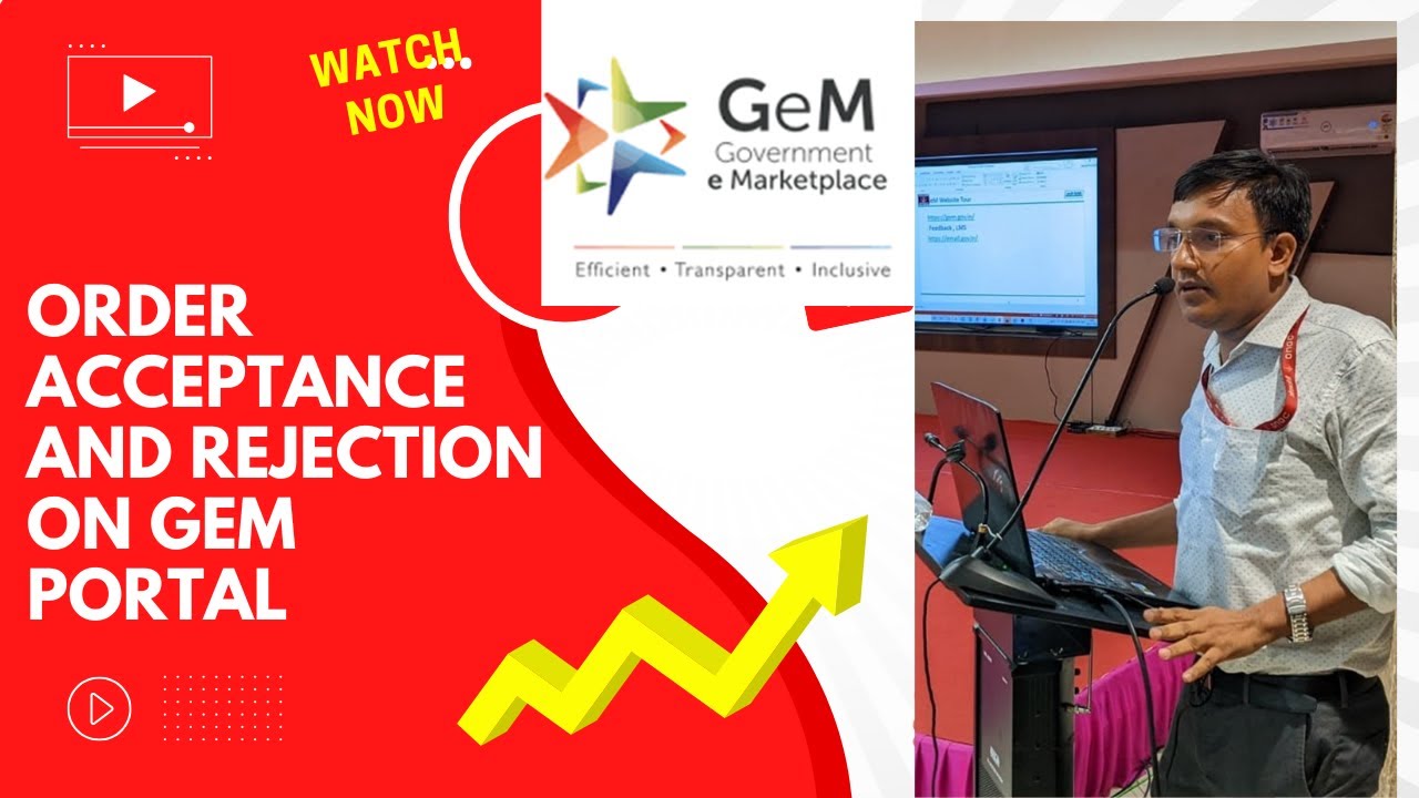 Acceptance and Rejection of orders on GeM portal #gem #government #contractors #bidding