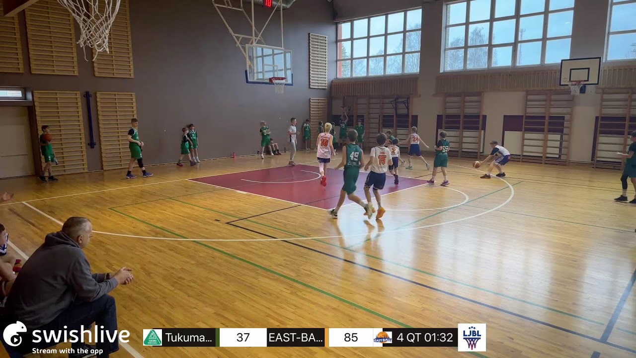 LJBL U-13 puiši, LJBL U13 puiši, 2024/2025
Tukuma Sp. skola VS EAST-BALL/RTDP