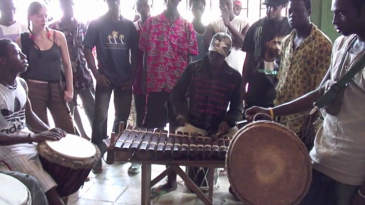 Fantastic Balaphone, djembe & dunun players in Conakry, Guinea
