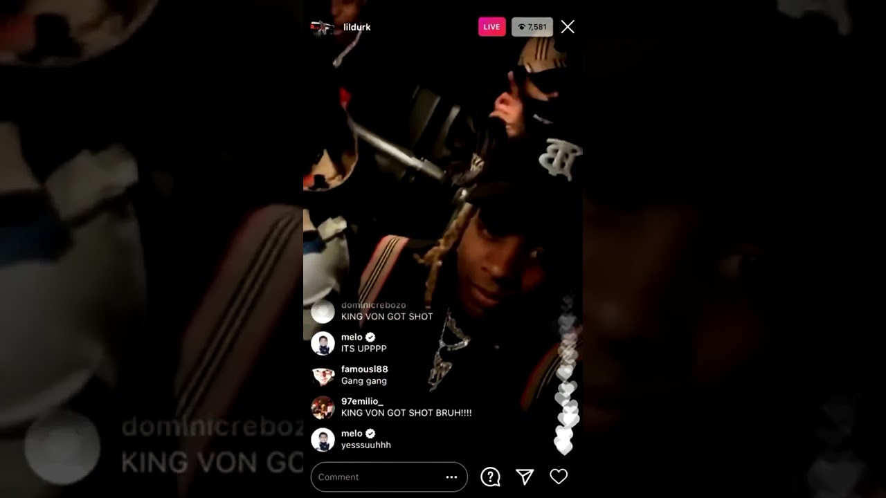 Lil Durk Finds Out King Von Died On Instagram Live #RIP