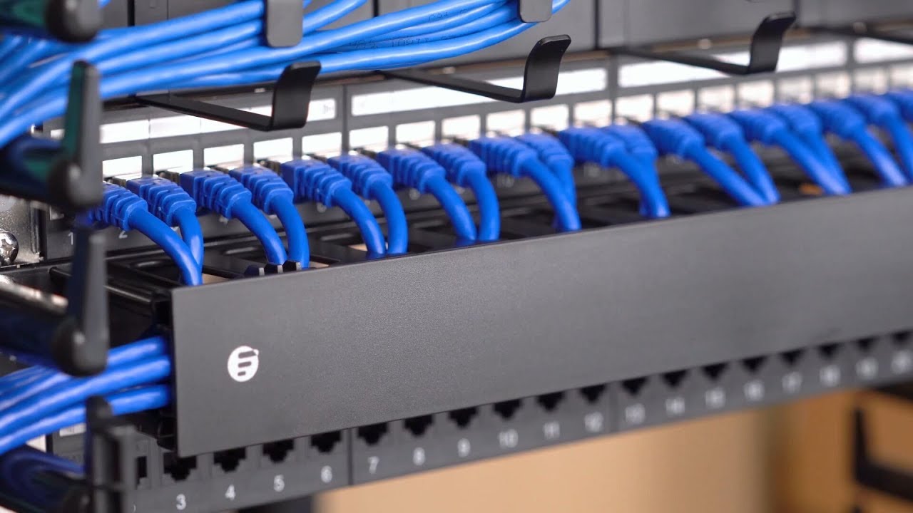 Горизонтальный Кабельный Органайзер для Ethernet Кабельной Системы | FS.COM