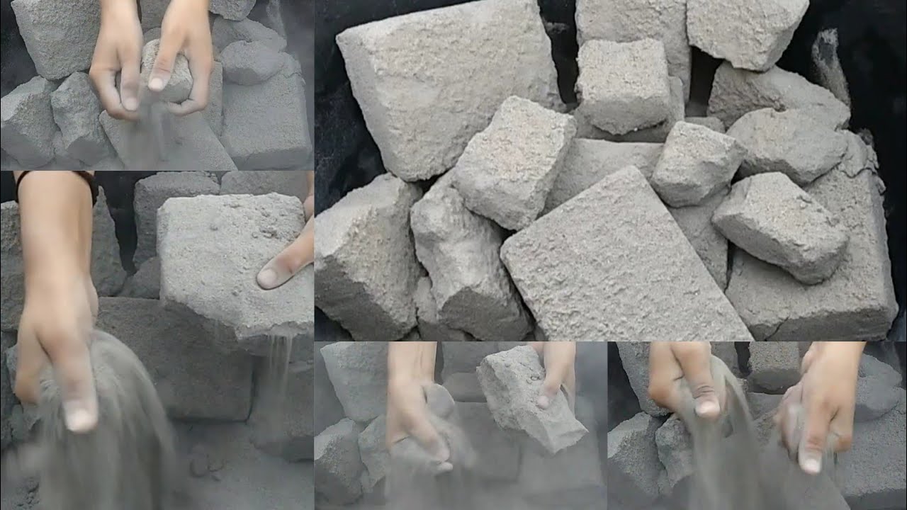 ASMR: Very very soft dusty🤤 Pure Sand Chunks dry/wet 💦 crumbles || very satisfying asmr 💕