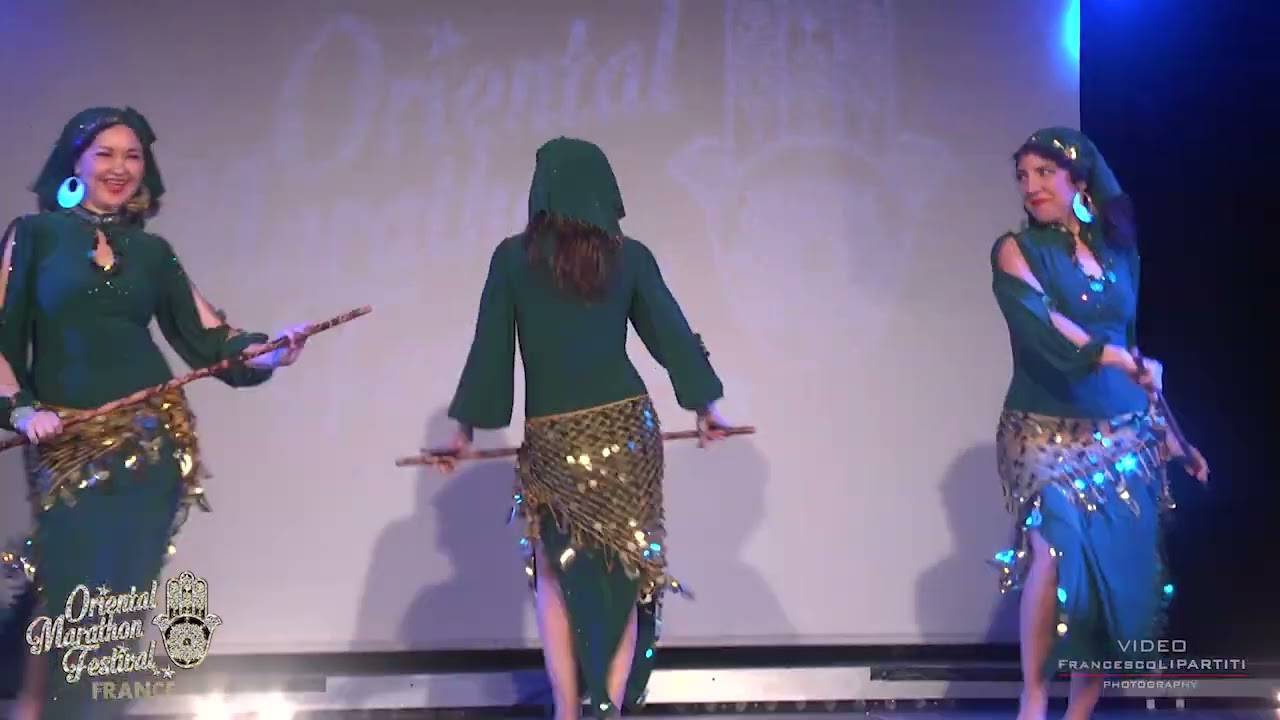 Banat Al Medina dancing at the OMF-2022 festival in Montpellier, France
