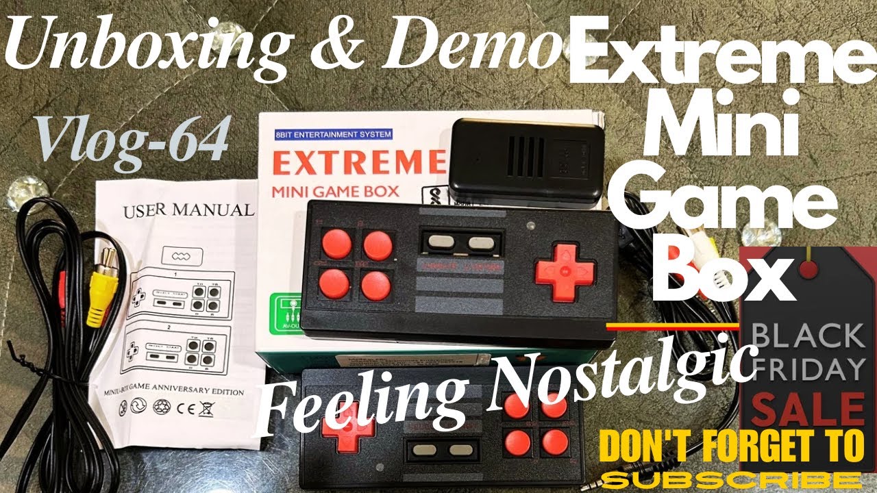 Unboxing of Extreme Mini Game Box 620 Games in One @amazon Great Price Classic Video Games Review