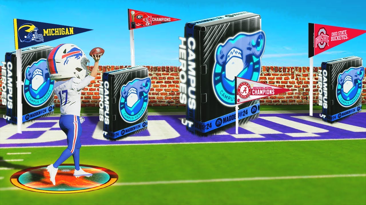 I Opened A Campus Hero Pack For EVERY Touchdown I Scored .. Madden 24