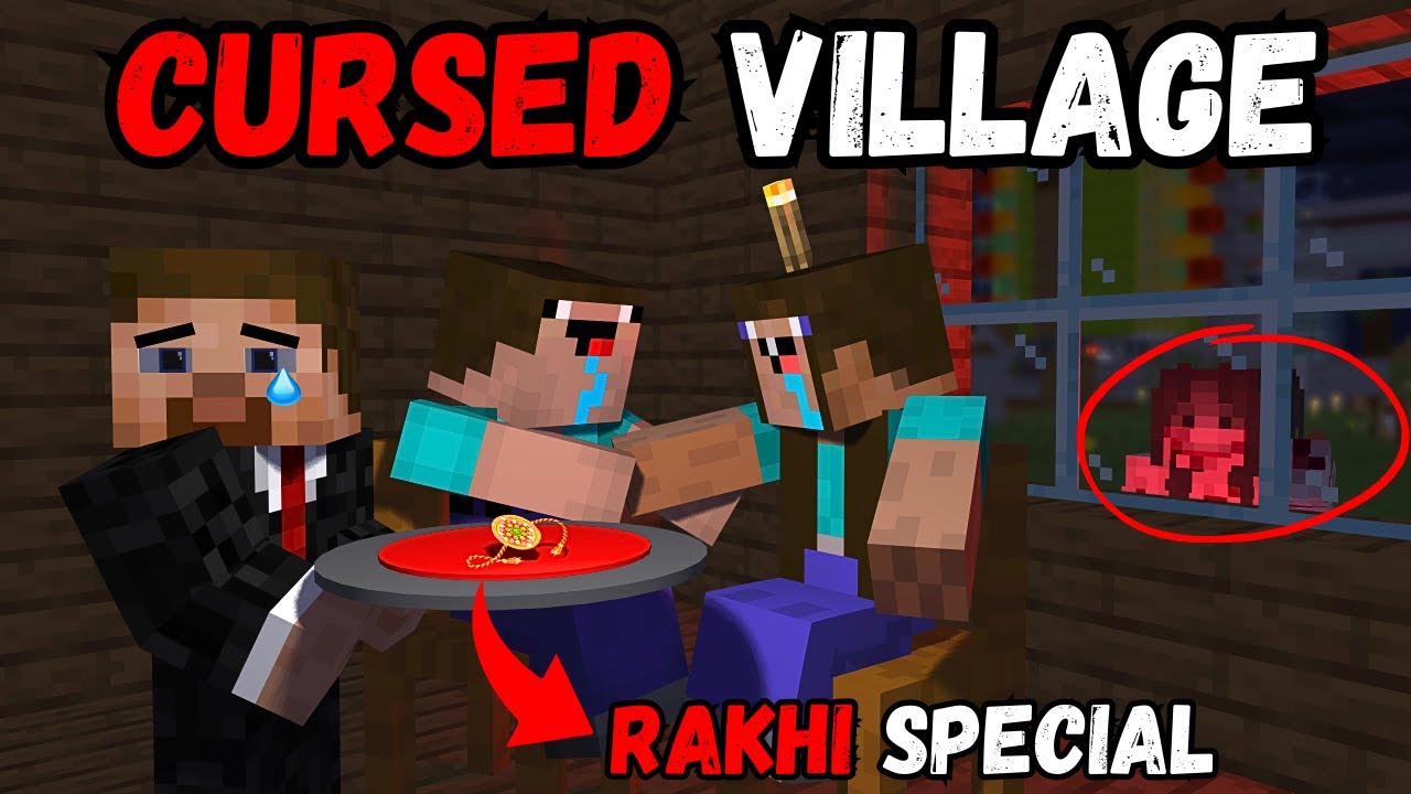 CURSED VILLAGE😨 Minecraft RAKSHABANDHAN Horror Video !