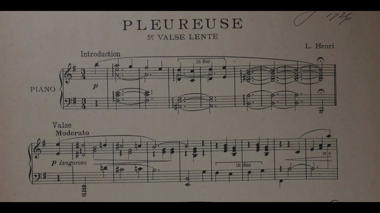 Luiz Levy: Slow Waltz No.5 
