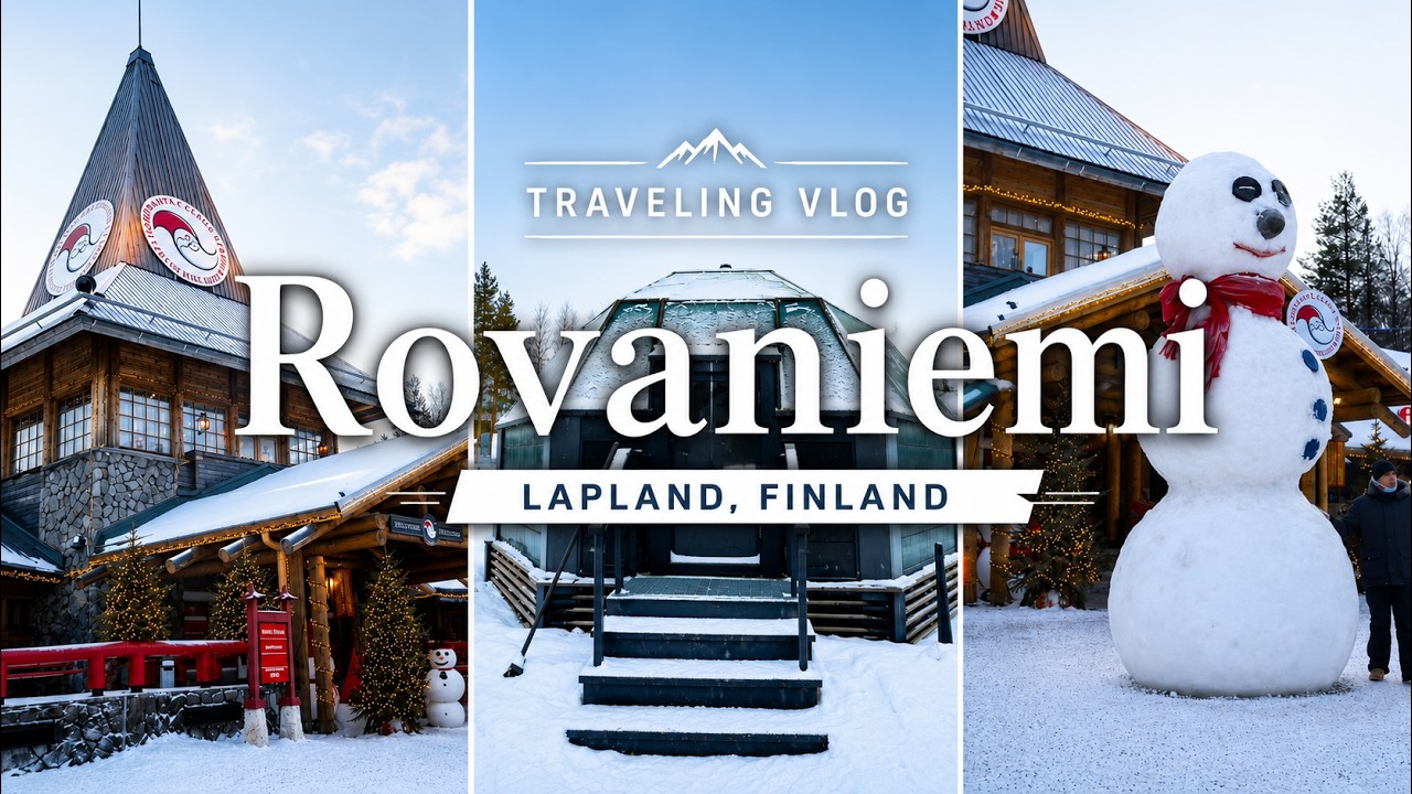【VLOG】フィンランド夫婦旅🇫🇮ロヴァニエミでサンタクロース村とオーロラハンティングを楽しむ３日間 | 念願のガラスイグルー泊 | オーロラツアーの注意点も解説！