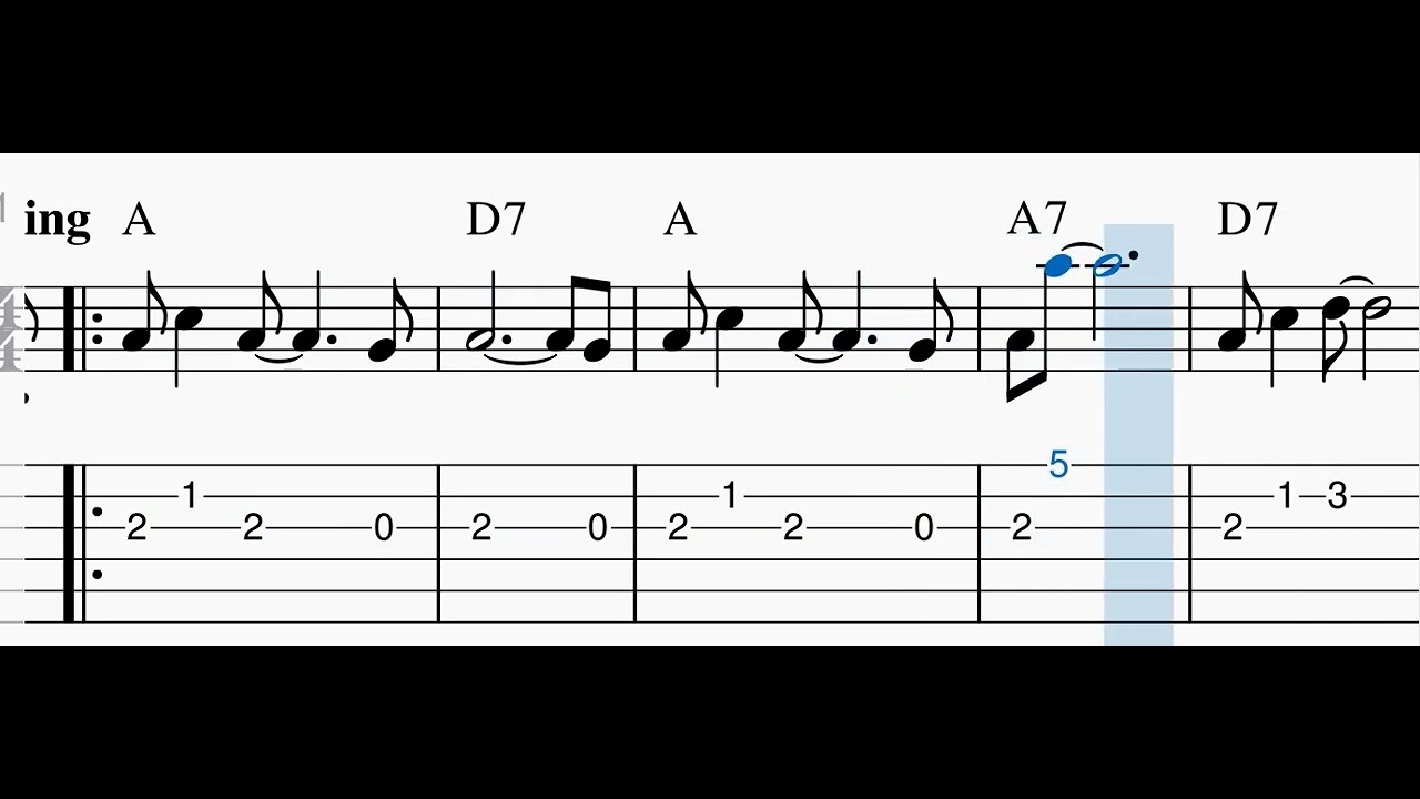 Blues - Guitar Play-Along - Music, Tab, & Chords